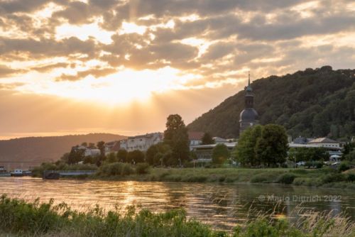 Sonnenuntergang in Bad Schandau